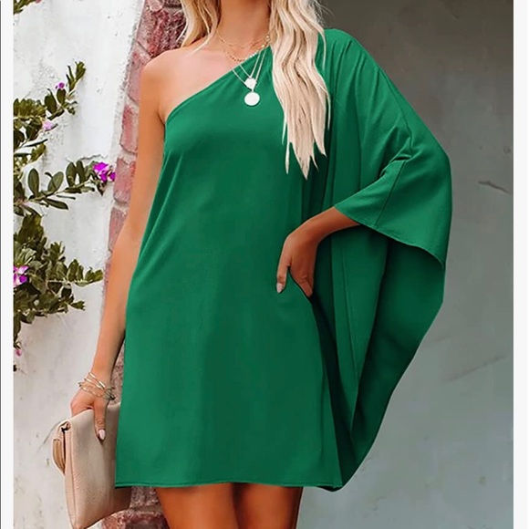 Leani | Dresses | Nwt Sexy One Shoulder Mini Dress Loose Batwing Sleeve Club Party Short Dress | Poshmark Leani | Dresses | Nwt Sexy One Shoulder Mini Dress Loose Batwing Sleeve Club Party Short Dress | Poshmark